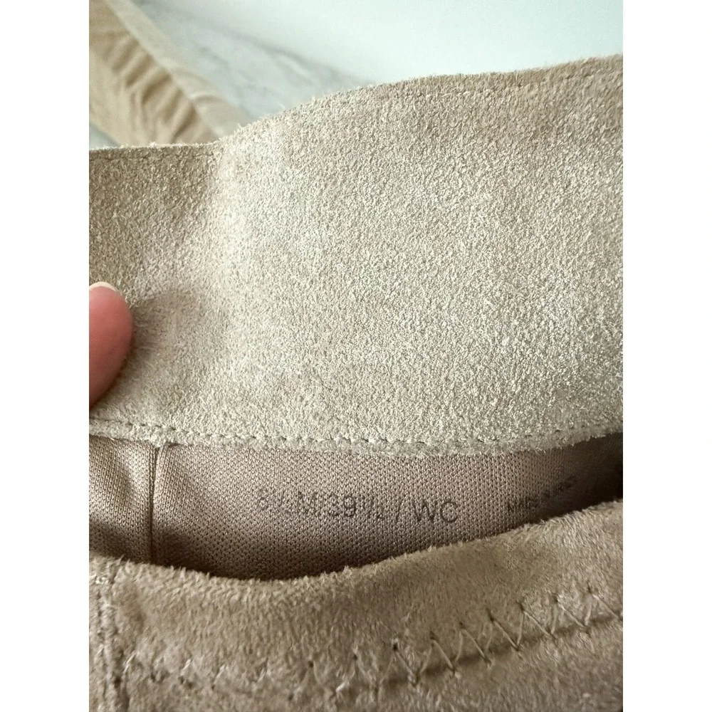 Lucky Brand Calypso Over The Knee Boots Suede Stretch 8.5 Tan Low Block Heel